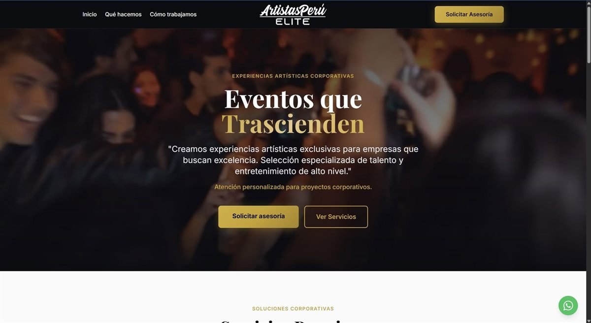 Web de Artistas Perú Elite